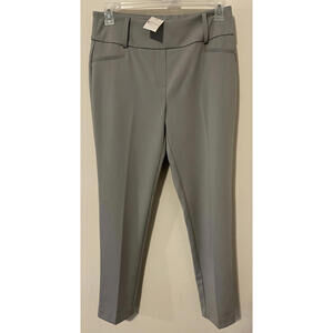 Est 1946 Women Gray Slim-Leg Wide Waistband Pull-On Stretch Dress Pant NWT!A2129